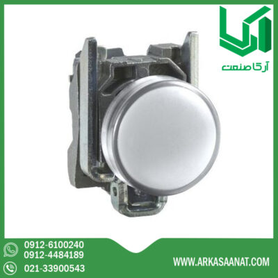 چراغ سیگنال فلزی سفید اشنایدر XB4BVM1