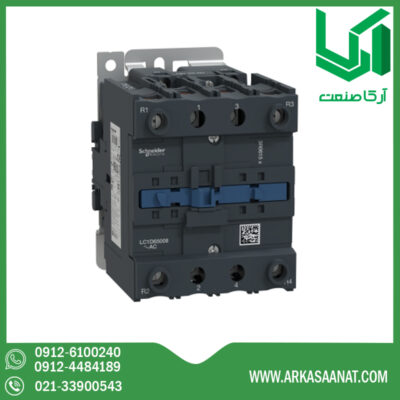 کنتاکتور 80 آمپر 4 پل 220VAC با 2NO+2NC اشنایدر LC1D65008M7