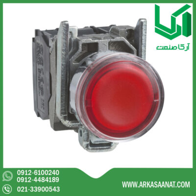 پوش باتن فلزی قرمز اشنایدر XB4BW3465