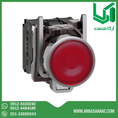 فروش پوش باتن فلزی قرمز اشنایدر XB4BW34B5