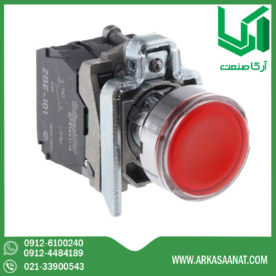 فروش پوش باتن فلزی قرمز اشنایدر XB4BW34M5