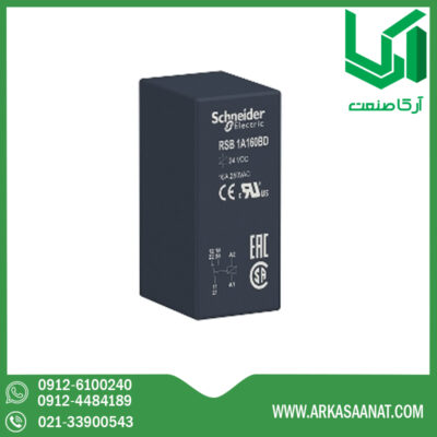 رله 6 پایه 1 کنتاکت 24VDC اشنایدر RSB1A160BD