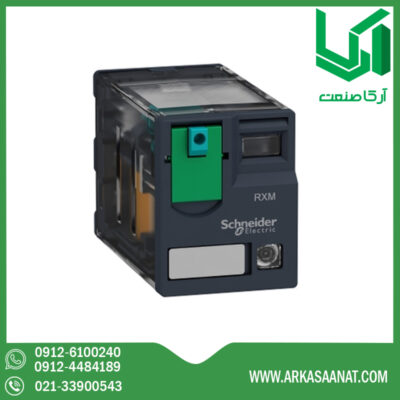 فروش رله شیشه ای 11 پایه 48VDC 6A اشنایدر RXM3AB2ED