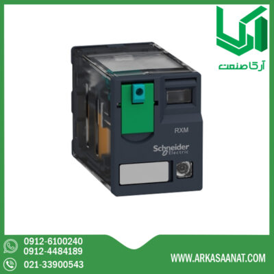 قیمت رله شیشه ای 14 پایه 24V DC 6A اشنایدر RXM4AB2BD